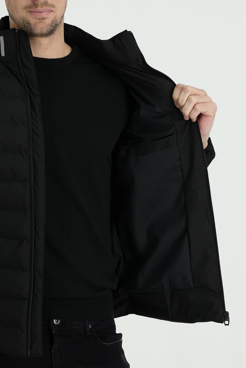 Black Quilted Sport Jacket