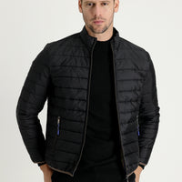 Black Quilted Sport Jacket