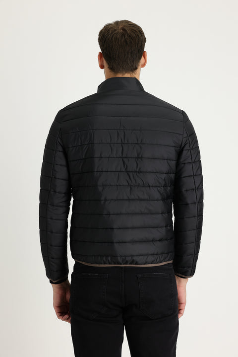 Black Quilted Sport Jacket
