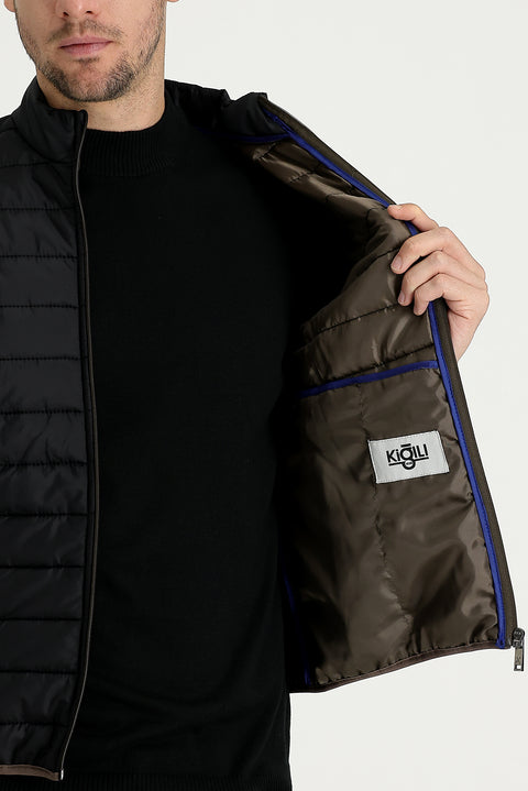 Black Quilted Sport Jacket