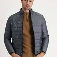 Medium Gray Quilted Sport Jacket