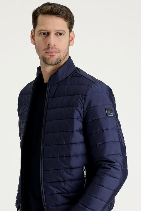Dark Navy Quilted Sport Jacket