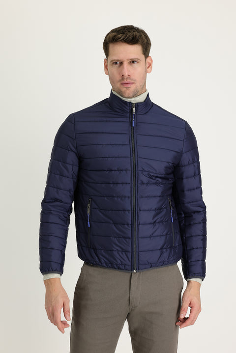 Dark Navy Quilted Sport Jacket