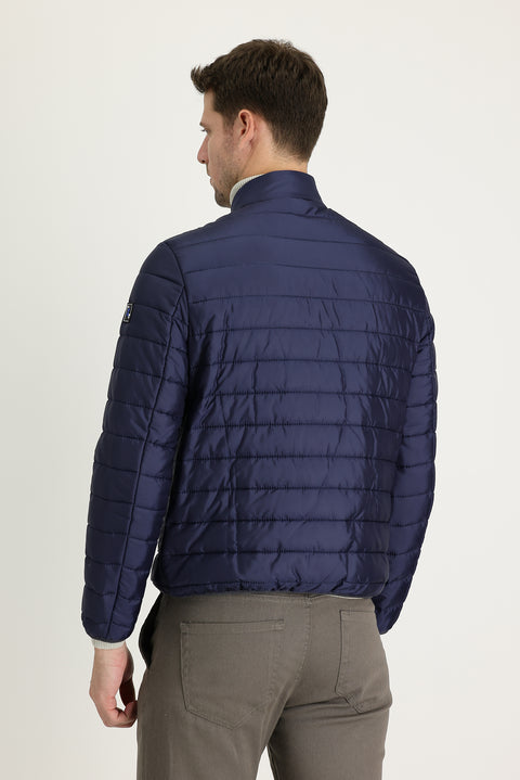 Dark Navy Quilted Sport Jacket