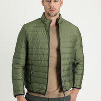 Dark Green Quilted Sport Jacket