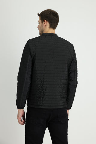  Siyah Slim Fit Dar Kesim Ribanalı Spor Mont