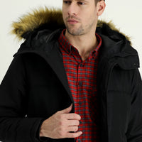 Black Hooded Sport Jacket
