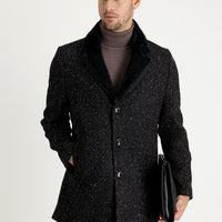Medium Navy Wool Coat