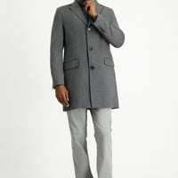 Medium Grey Detached Wool Coat