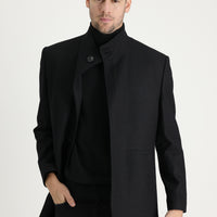 Black Plain Coat