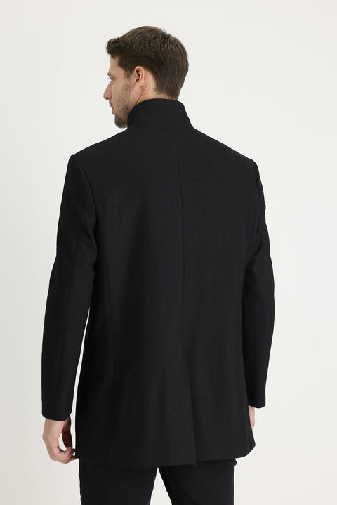 Black Plain Coat