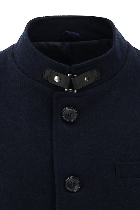 Dark Navy Plain Coat