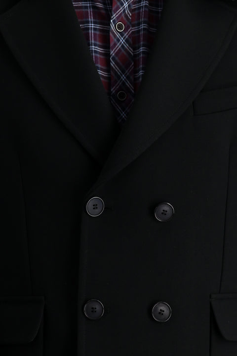 Black Fur Collar Coat