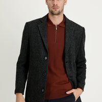 Dark Anthracite Wool Coat