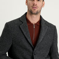 Medium Anthracite Wool Coat