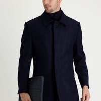 Dark Navy Plain Coat