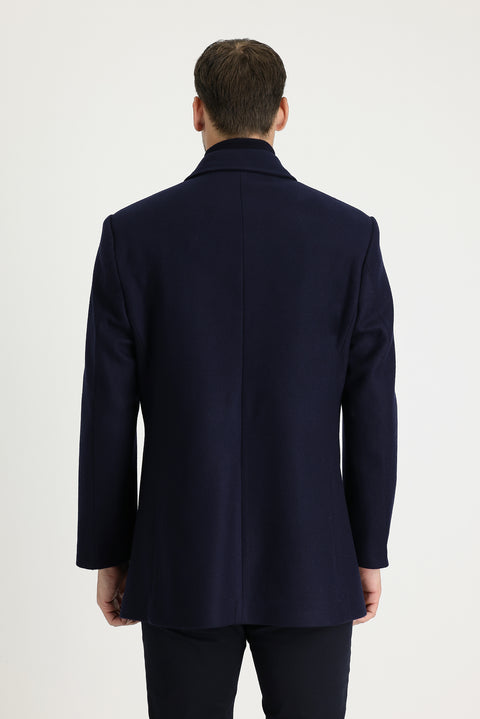 Dark Navy Plain Coat