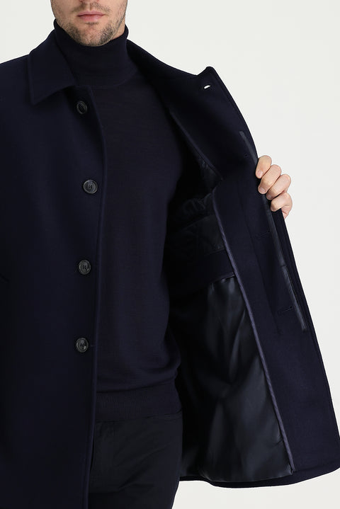Dark Navy Plain Coat