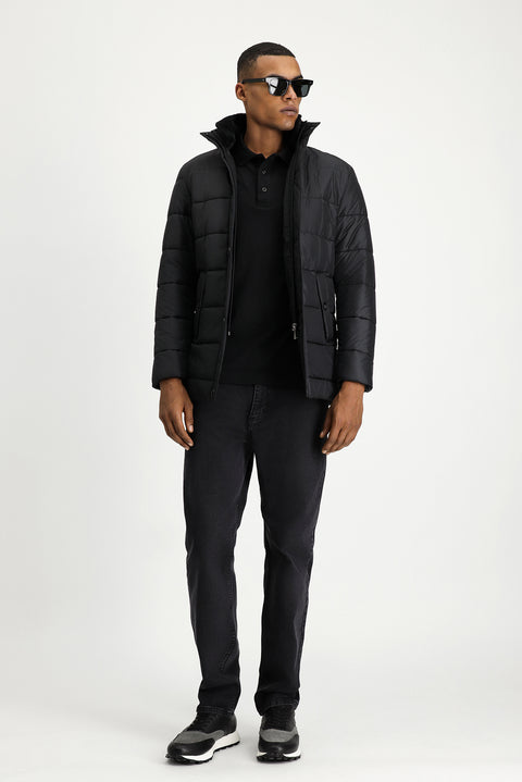 Black Fur Collar Sport Coat