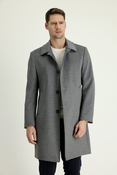 Medium Gray Classic Coat