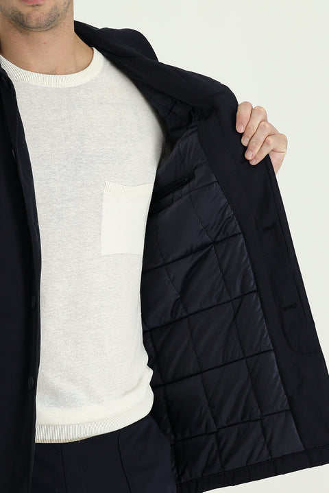 Medium Navy Classic Overcoat & Trench Coat