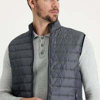 Dark Gray Quilted Puffer Vest