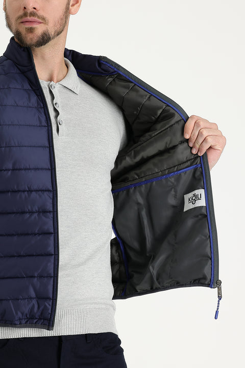 Dark Navy Quilted Puffer Vest