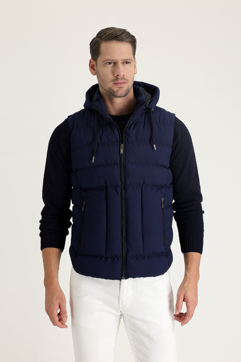 Medium Navy Blue Padded Sports Vest