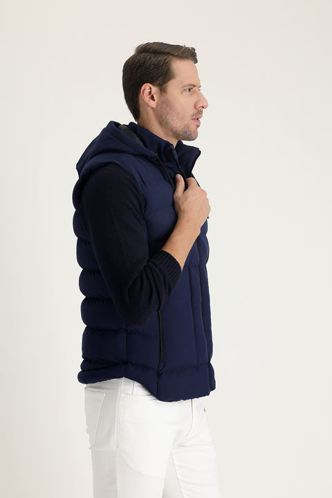 Medium Navy Blue Padded Sports Vest