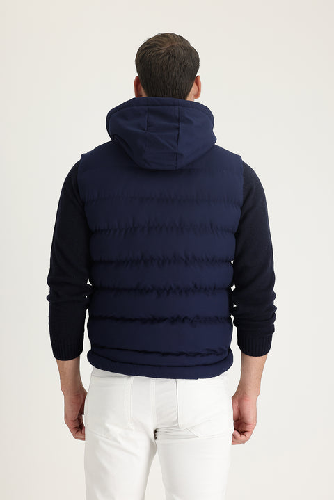Medium Navy Blue Padded Sports Vest