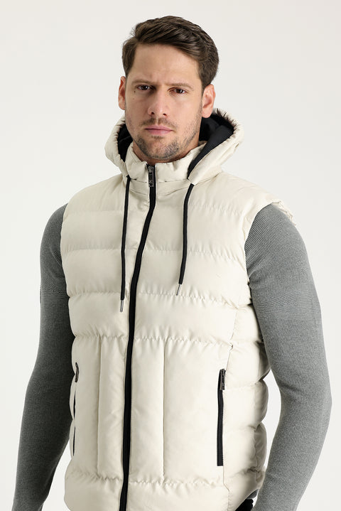 Medium Beige Padded Sports Vest
