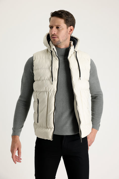 Medium Beige Padded Sports Vest