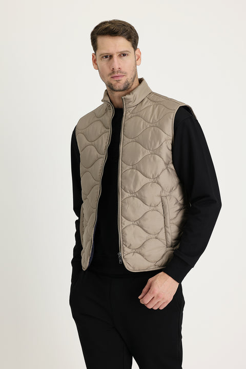 Medium Mink Quilted Sport Vest