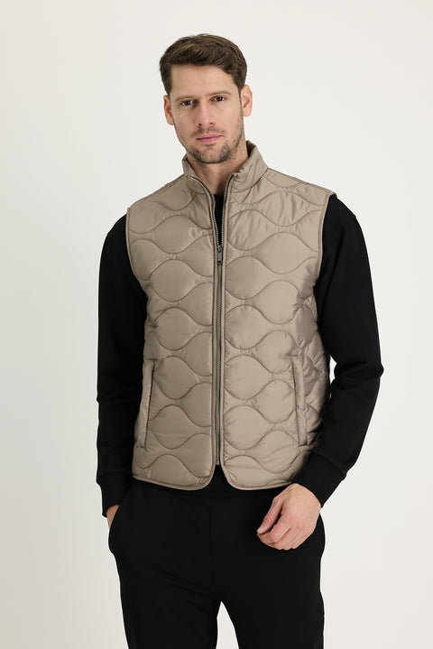 Medium Mink Quilted Sport Vest