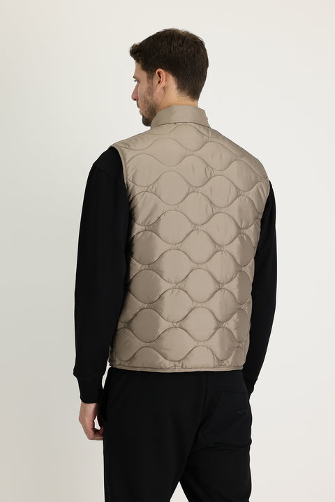 Medium Mink Quilted Sport Vest