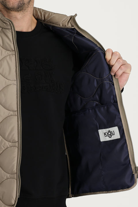 Medium Mink Quilted Sport Vest