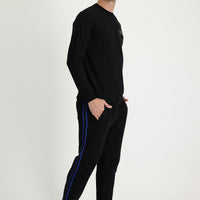 Black Slim Fit Cotton Sweatpants
