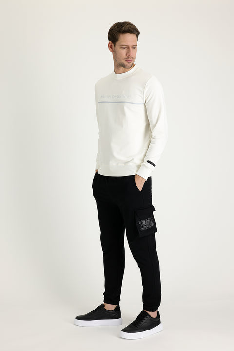 Black Slim Fit Cotton Sweatpants