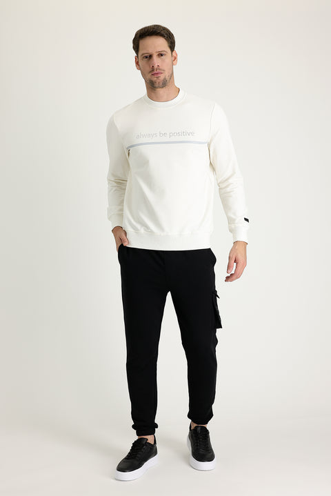 Black Slim Fit Cotton Sweatpants