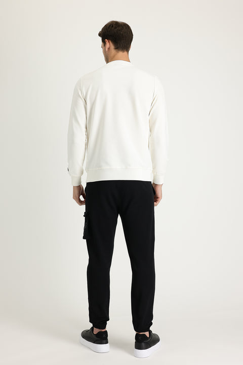 Black Slim Fit Cotton Sweatpants