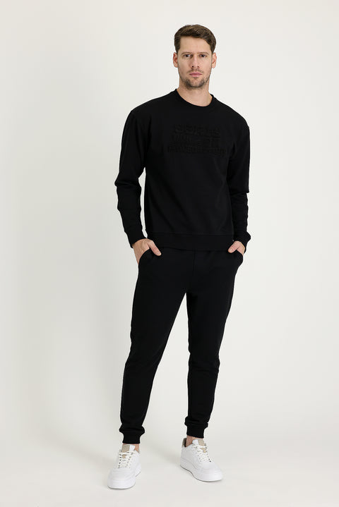 Black Slim Fit Sweatpants