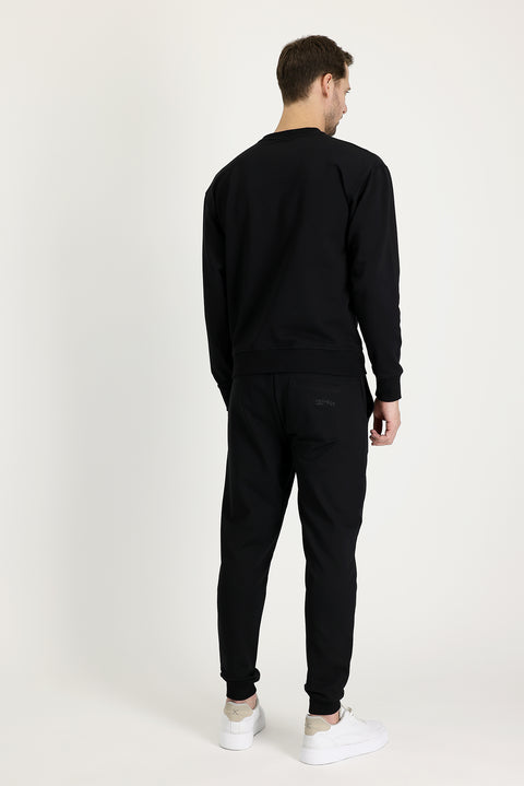 Black Slim Fit Sweatpants