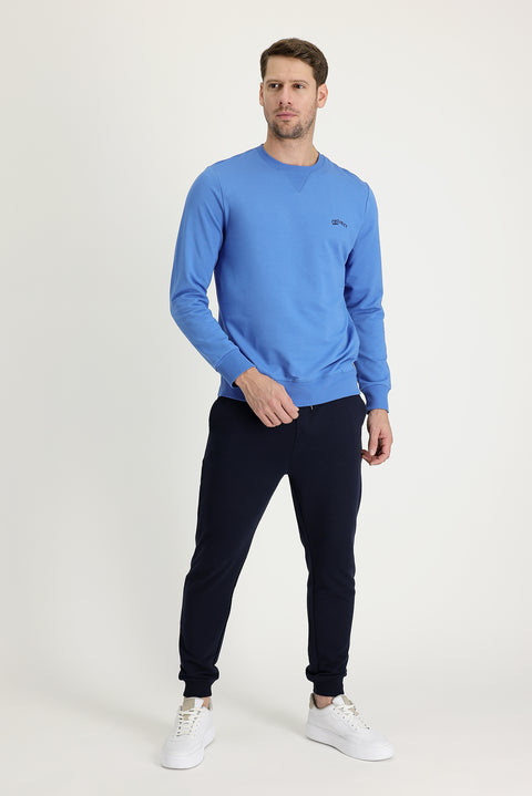 Medium Navy Slim Fit Cotton Sweatpants