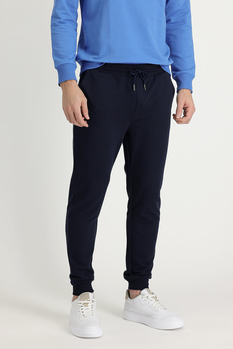 Medium Navy Slim Fit Cotton Sweatpants