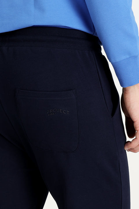 Medium Navy Slim Fit Cotton Sweatpants
