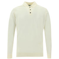 Off-White Polo Collar Regular Fit Knitted Sweater