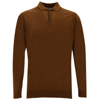 Cinnamon Polo Collar Regular Fit Knit Sweater