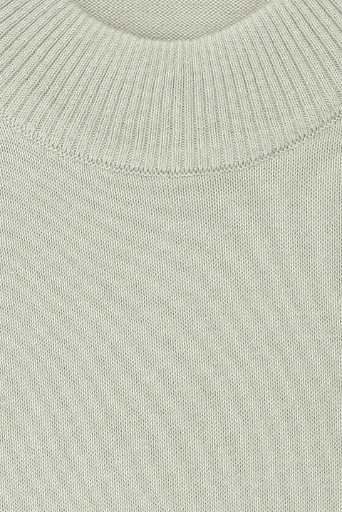 Stone Plus Size Half Turtleneck Cotton Knit Sweater