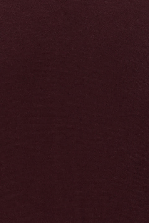 Dark Burgundy Half Turtleneck Regular Fit Knitted Sweater