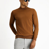Cinnamon Half Turtleneck Regular Fit Knit Sweater